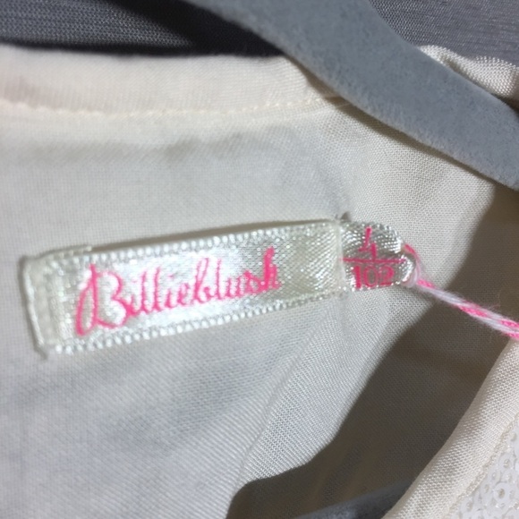 Billiblush Girls NWT sequin collar cream blouse - Picture 5 of 7